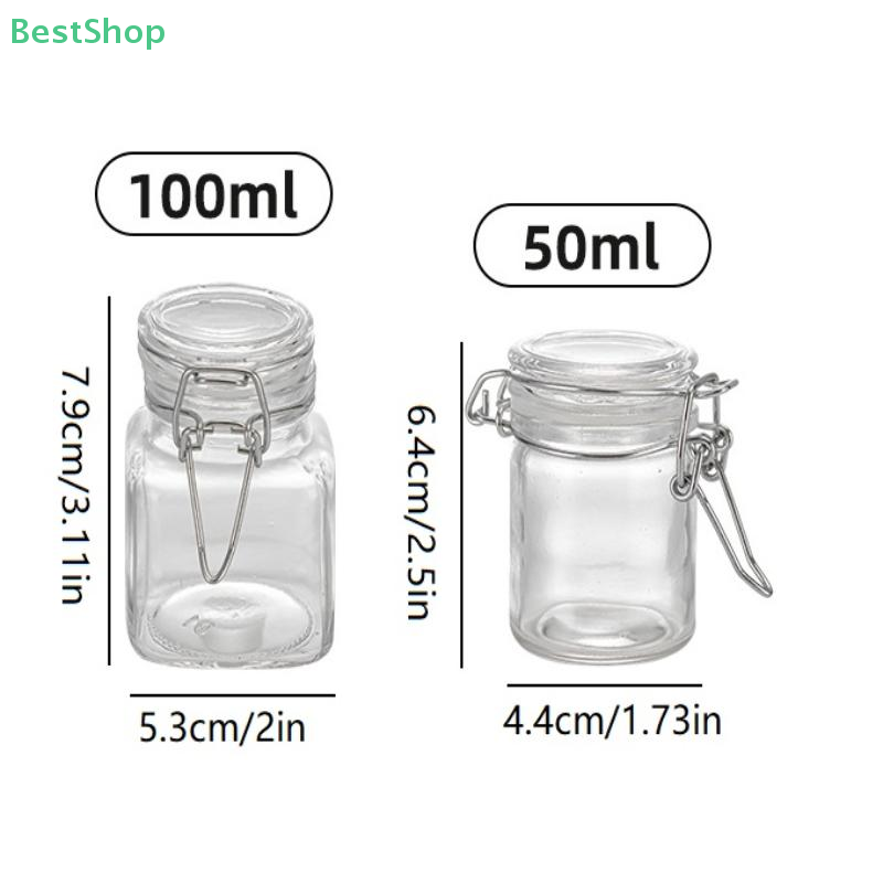 Mason Jar 8Oz - ♥ Mini pots carrés scellés en