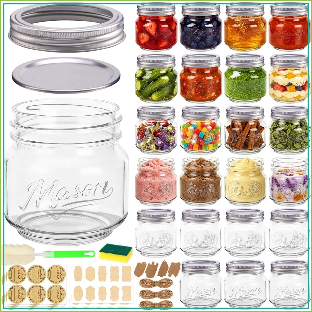 Mason Jar 8Oz - Bocaux Mason de 8 oz avec