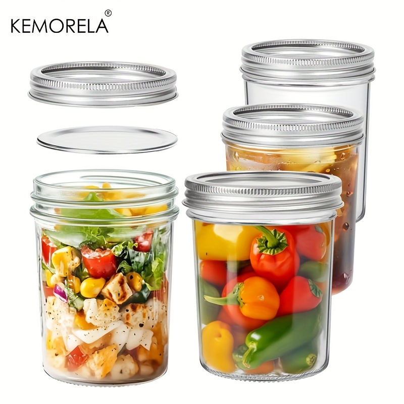 Mason Jar 8Oz - KEMORELA 4 pièces Mason pots 350ML