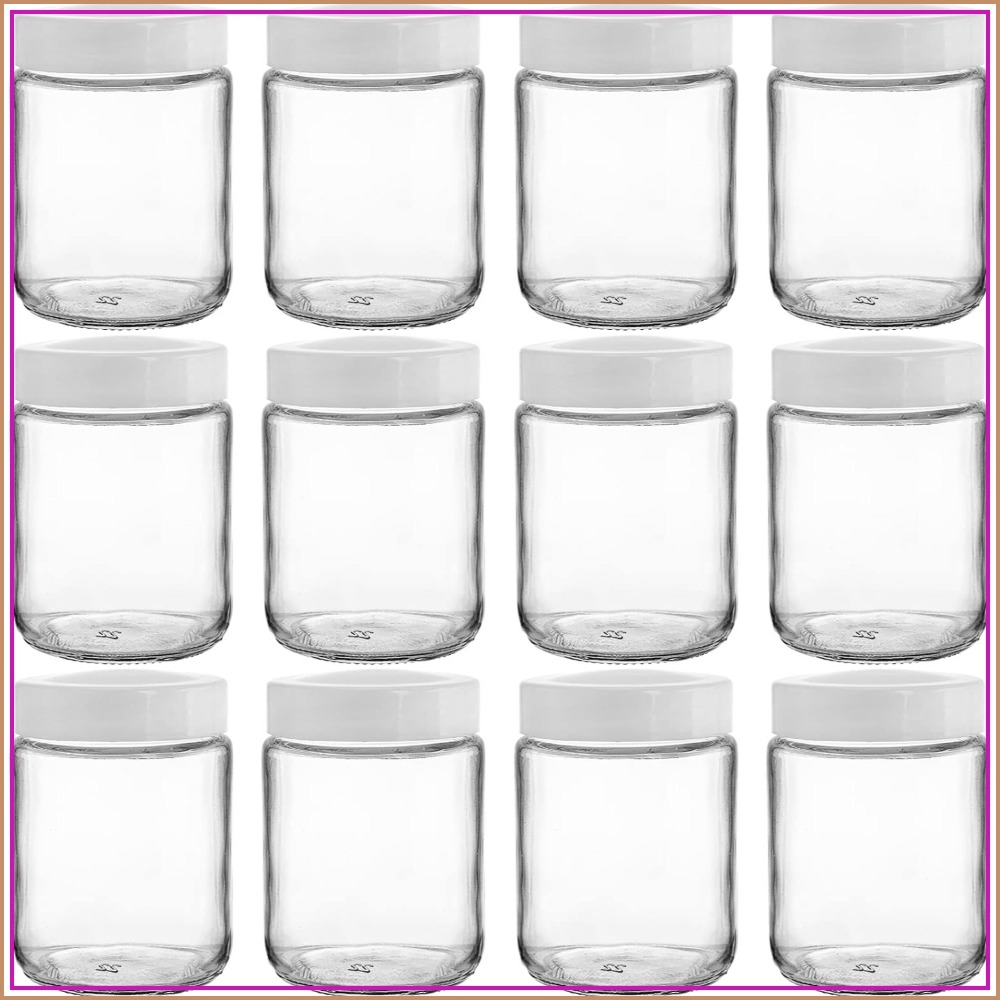 Mason Jar 8Oz - Lot de 12 bocaux en verre