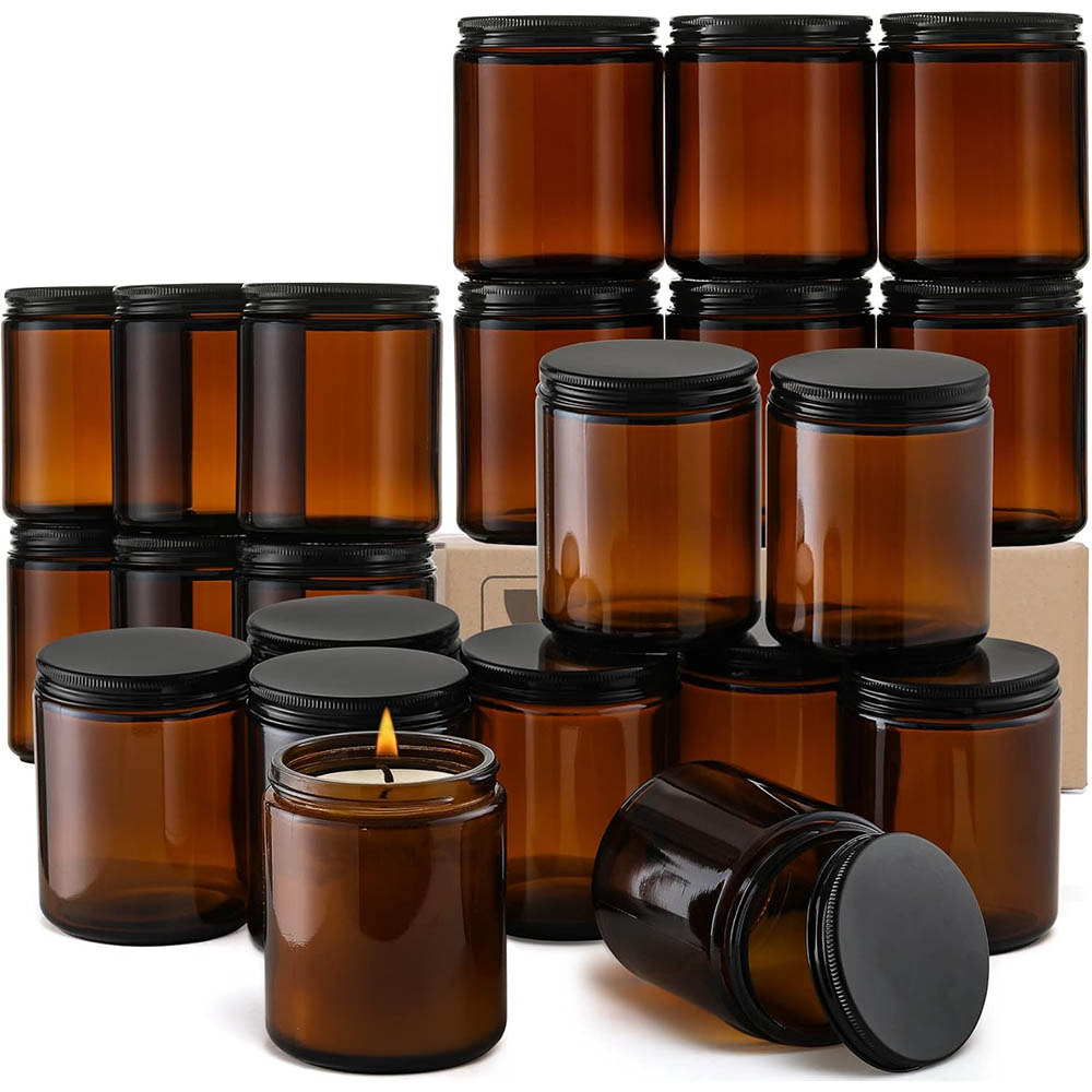 Bocaux en verre ambré de 8 oz  - Mason Jar 8Oz avis et prix