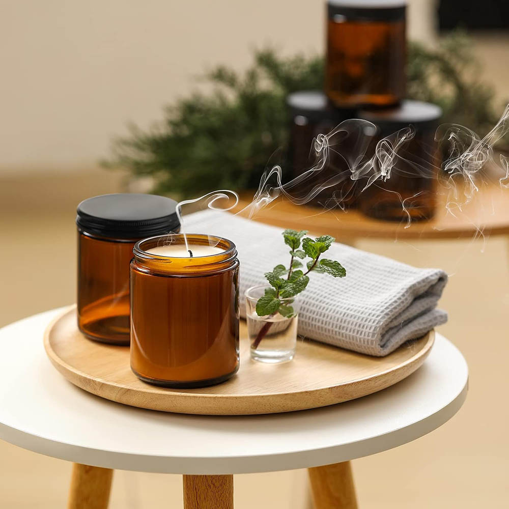 Bocaux en verre ambré de 8 oz  - Mason Jar 8Oz avis et prix