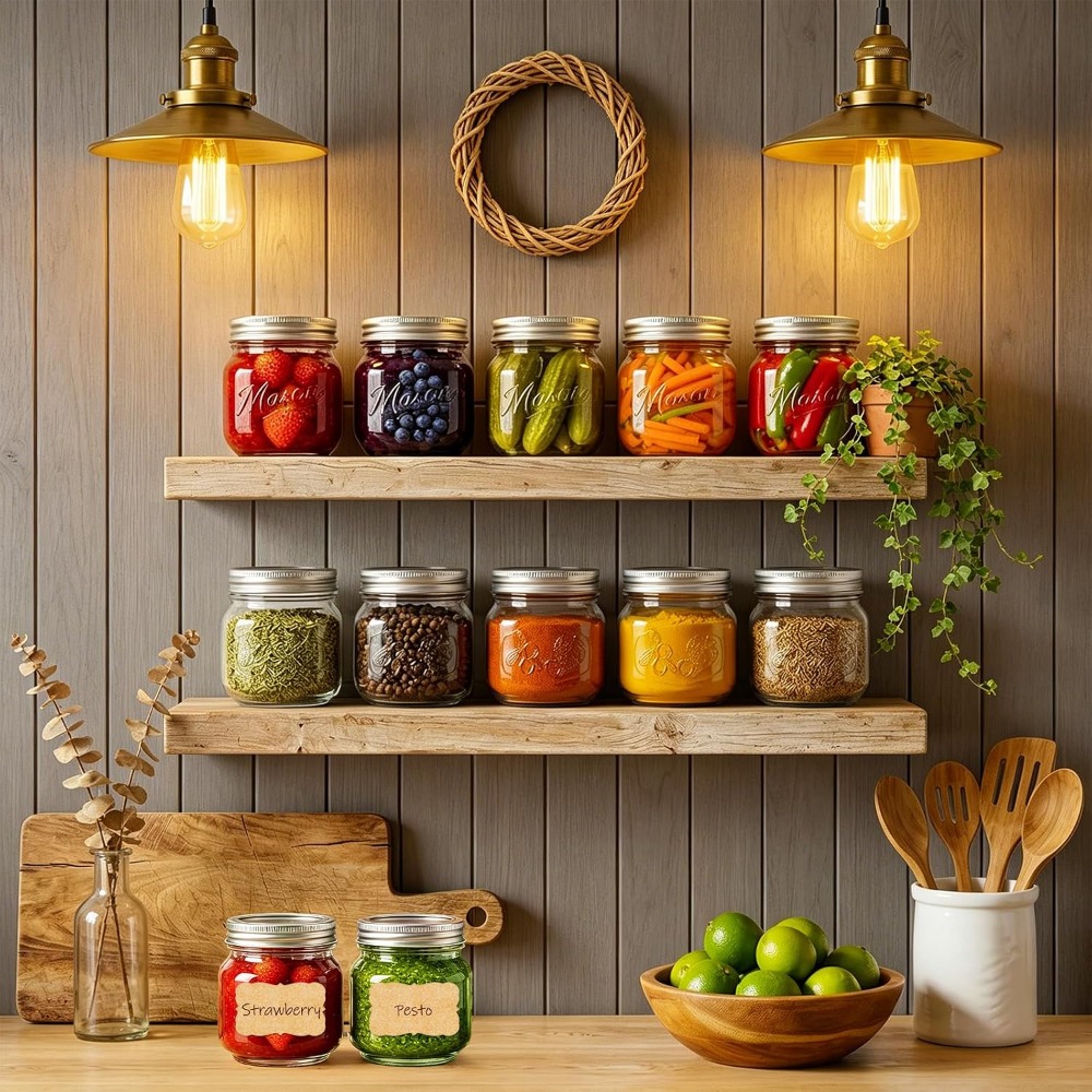 Bocaux Mason de 8 oz avec couv - Mason Jar 8Oz avis et prix