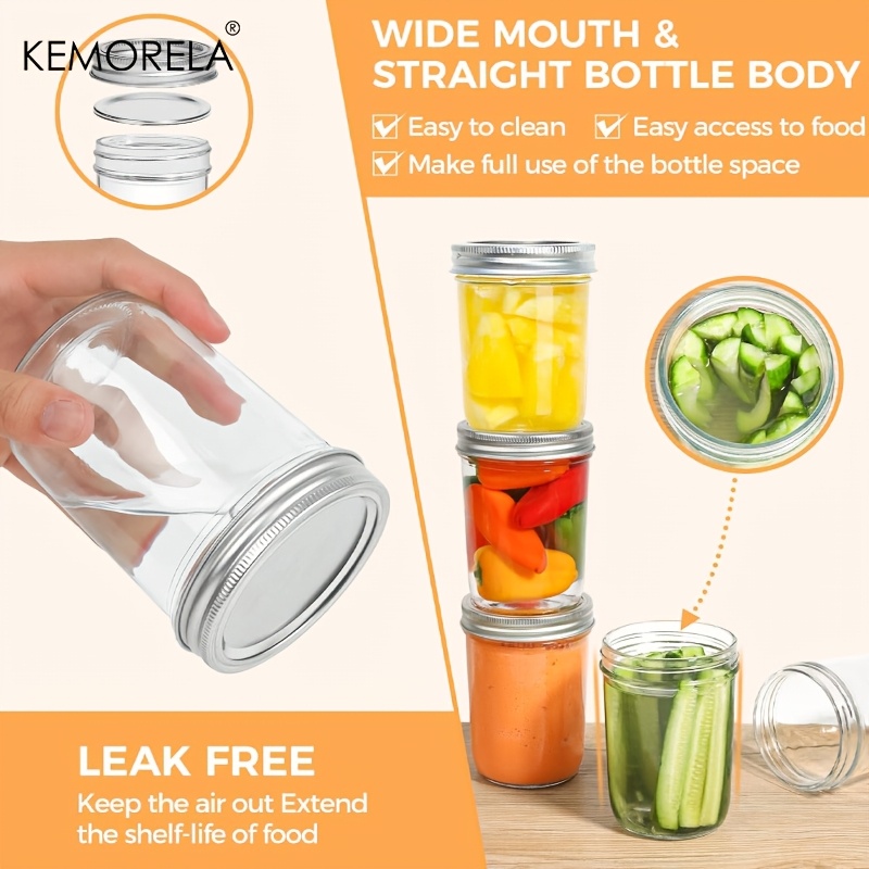 KEMORELA 4 pièces Mason pots 3 - Mason Jar 8Oz avis et prix