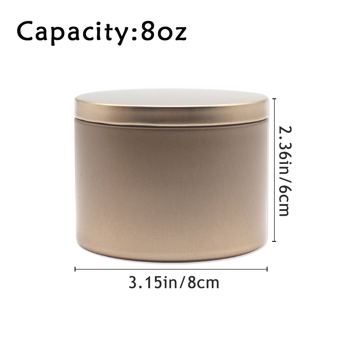 Pots de bougies en métal Champ - Mason Jar 8Oz avis et prix